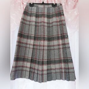 Gray Plaid Women's Skirt